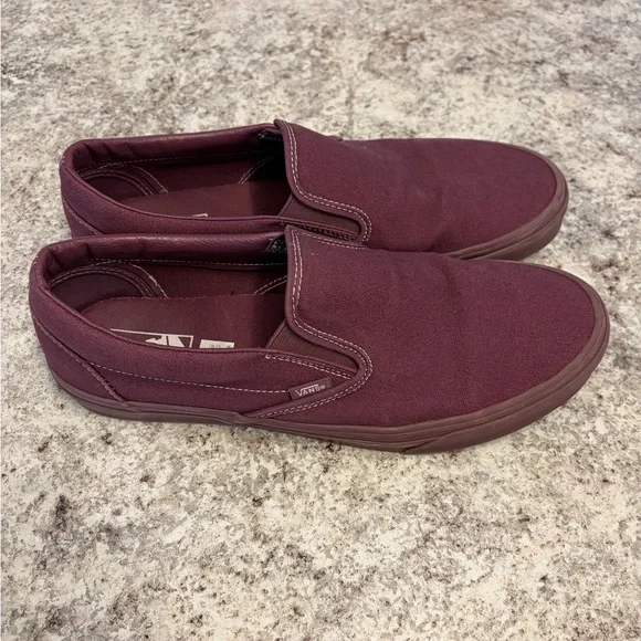 Vans Plum Wine Slip On Shoes - Picture 6 of 6